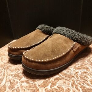 🍂 (Reduced) Dearfoams Chestnut Brown Mens Memory Foam Slippers - XL (13-14)